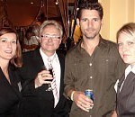 Tim, Christie and Sara with Eric Bana